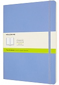 Notatnik Moleskine XL ekstra duży (19x25 cm) Czysty Niebieska Hortensja Miękka oprawa (Moleskine Plain Notebook Extra Large Soft Hydrangea Blue) - 8056420850963