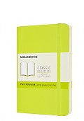 Notatnik Moleskine P kieszonkowy (9x14 cm) Czysty Limonka Miękka oprawa (Moleskine Plain Notebook Pocket Soft Lemon Green) - 8056420850987