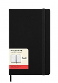 Kalendarz Moleskine 2026 12M rozmiar L (duży 13x21 cm) Dzienny Czarny Twarda oprawa (Moleskine Daily Notebook Diary/Planner 2026 Large Black Hard Cover) - 8056999274542