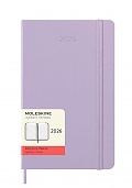 Kalendarz Moleskine 2026 12M rozmiar L (duży 13x21 cm) Dzienny Pastelowy Liliowy Twarda oprawa (Moleskine Daily Notebook Diary/Planner 2026 Large Pastel Lilac Hard Cover) - 8056999276416