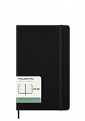 Kalendarz Moleskine 2026 12M rozmiar P (kieszonkowy 9x14 cm) Horyzontalny Tygodniowy Czarny Twarda oprawa (Moleskine Weekly Horizontal Diary/Planner 2026 Pocket Black Hard Cover) - 8056999275303