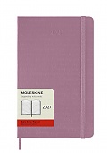 Kalendarz Moleskine 2027 12M rozmiar L (duży 13x21 cm) Dzienny Majestatyczny Różowy Twarda oprawa (Moleskine Daily Notebook Diary/Planner 2027 Large Majestic Pink Hard Cover) - 8056999279158