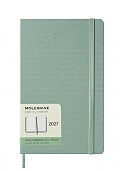 Kalendarz Moleskine 2027 12M rozmiar L (duży 13x21 cm) Tygodniowy Szałwiowa Zieleń Twarda oprawa (Moleskine Weekly Notebook Diary/Planner 2027 Large Sage Green Hard Cover) - 8056999279165