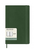 Kalendarz Moleskine 2027 12M rozmiar L (duży 13x21 cm) Tygodniowy Zielony Mirt Miękka oprawa (Moleskine Weekly Notebook Diary/Planner 2027 Large Myrtle Green Soft Cover) - 8056999279950