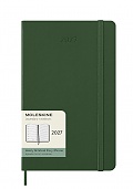Kalendarz Moleskine 2027 12M rozmiar L (duży 13x21 cm) Tygodniowy Zielony Mirt Twarda oprawa (Moleskine Weekly Notebook Diary/Planner 2027 Large Myrtle Green Hard Cover) - 8056999279943