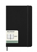 Kalendarz Moleskine 2027 12M rozmiar L (duży 13x21 cm) Wertykalny Tygodniowy Czarny Twarda oprawa (Moleskine Weekly Vertical Diary/Planner 2027 Large Black Hard Cover) - 8056999279752