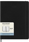 Kalendarz Moleskine 2027 12M rozmiar XL (bardzo duży 19x25 cm) Miesięczny Czarny Miękka oprawa (Moleskine Monthly Diary/Planner 2027 Extra Large Black Soft Cover) - 8056999279745