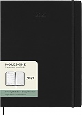 Kalendarz Moleskine 2027 12M rozmiar XL (bardzo duży 19x25 cm) Tygodniowy Czarny Twarda oprawa (Moleskine Weekly Notebook Diary/Planner 2027 Extra Large Black Hard Cover) - 8056999279653