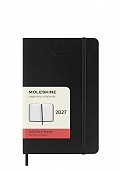 Kalendarz Moleskine 2027 12M rozmiar P (kieszonkowy 9x14 cm) Dzienny Czarny Miękka oprawa (Moleskine Daily Notebook Diary/Planner 2027 Pocket Black Soft Cover) - 8056999279455