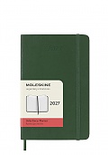 Kalendarz Moleskine 2027 12M rozmiar P (kieszonkowy 9x14 cm) Dzienny Zielony Mirt Miękka oprawa (Moleskine Daily Notebook Diary/Planner 2027 Pocket Myrtle Green Soft Cover) - 8056999278687