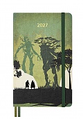 Kalendarz Moleskine 2027 12M Władca Pierścieni Merry Pippin i Entowie rozmiar L (duży 13x21 cm) Dzienny Zielony Twarda oprawa (Moleskine Limited Edition Lord of the Rings Merry & Pippin Daily Notebook/Planner 2027 Large Hard Cover) - 8056999279127
