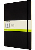 Notatnik Moleskine A4 (21x29,7 cm) Czysty Czarny Miękka oprawa (Moleskine Plain Notebook A4 Soft Black Cover) - 8053853602862
