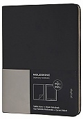Etui na tablet iPad3 / iPad4 czarne + zeszyt Moleskine Volant (Moleskine Tablet Cover + Volant Notebook) - 9788867321025