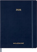 Kalendarz Moleskine 2026 12M rozmiar XXL (bardzo duży 23,5x28,14cm) Wertykalny Tygodniowy Niebieski/Szafirowy Miękka oprawa (Moleskine Weekly Vertical Diary/Planner 2026 XXL Sapphire Blue Soft Cover) - 8056999276522