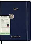 Kalendarz Moleskine 2027 12M rozmiar XXL (bardzo duży 23,5x28,14cm) Wertykalny Tygodniowy Niebieski/Szafirowy Miękka oprawa (Moleskine Weekly Vertical Diary/Planner 2027 XXL Sapphire Blue Soft Cover) - 8056999278847