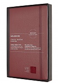 Skórzany Notatnik Moleskine Edycja limitowana L duży (13x21cm) w Linie Czerwony Miękka oprawa (Moleskine Leather Ruled Notebook Large Red Soft Cover) - 8053853605986