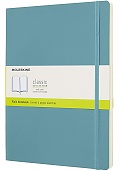 Notatnik Moleskine XL ekstra duży (19x25 cm) Czysty Turkusowy Miękka Oprawa (Moleskine Plain Notebook Extra Large Reef Blue Soft Cover) - 8058341715567