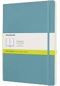 Notatnik Moleskine XL ekstra duży (19x25 cm) Czysty Turkusowy Twarda Oprawa (Moleskine Plain Notebook Extra Large Reef Blue Hard Cover) - 8058341716083