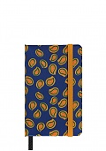 Moleskine Notes Jedwabny XS bardzo mały (6.5x10.5 cm) Czysty Niebieski w Złoty Wzorek Twarda Jedwabna oprawa zapakowany w Pudełko (Moleskine Silk Notebook Plain XS Blue Paisley Hard Cover BOX) - 8056598858822