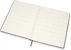 Kalendarz Moleskine 2021-2022 18-miesięczny rozmiar XL (bardzo duży 19x25 cm) Tygodniowy Niebieski Ciemny/ Szafirowy Twarda oprawa (Moleskine Weekly Notebook Planner 2021/22 Extra Large Hard Sapphire Blue Cover) - 8056420856293