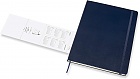 Kalendarz Moleskine 2021-2022 18-miesięczny rozmiar XL (bardzo duży 19x25 cm) Tygodniowy Niebieski Ciemny/ Szafirowy Twarda oprawa (Moleskine Weekly Notebook Planner 2021/22 Extra Large Hard Sapphire Blue Cover) - 8056420856293