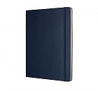 Notatnik Moleskine XL ekstra duży (19x25 cm) Czysty Szafirowy / Granatowy Twarda oprawa (Moleskine Plain Notebook Extra Large Hard Sapphire Blue) - 8055002855136