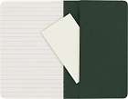 Zestaw 3 zeszytów Moleskine Cahier P kieszonkowe (9x14 cm) w Linie Zielony Mirt Miękka oprawa (Moleskine Cahiers Set of 3 Squared Journals Myrtle Green Soft Cover) - 8055002855211