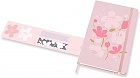 Notatnik Moleskine Sakura L duży (13x21 cm) w Linię Ciemny Róż Twarda oprawa (Moleskine Sakura Limited Edition Notebook Ruled Large Dark Pink Hard Cover) - 8056420857429