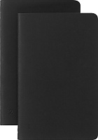 Moleskine Smart Zestaw 2 zeszytów Cashier P kieszonkowe (9x14cm) w Linie Miękka oprawa Czarne (Moleskine Smart Cashier Pocket Set of 2 Ruled Journals Black) - 8056420858518