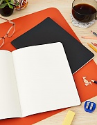 Moleskine Smart Zestaw 2 zeszytów Cashier XL bardzo duże (19x25cm) Czyste Miękka oprawa Czarne (Moleskine Smart Cashier Extra Large Set of 2 Plain Journals Black) - 8056420858525