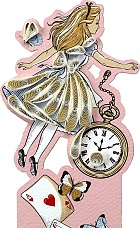 Moleskine Zakładka Origami Alicja w Krainie Czarów (Moleskine Limited Edition Alice\'s Advetures in Wonderland Origamo Bookmark) - 8056711513430