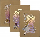 Moleskine Alicja w Krainie Czarów Zestaw 3 zeszytów Cahier XL bardzo duże (19x25 cm) w Linie Miękka oprawa (Moleskine Alice\'s Adventures in Wonderland Cahiers Extra Large Set of 3 Ruled Journals) - 8056711513782