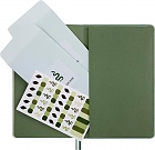 Notatnik Moleskine Rok Węża Wegańska Skóra L duży (13x21 cm) W Linie Szałwiowa Zieleń Miękka oprawa w Prezentowym Pudełku (Moleskine Year of the Snake Limited Edition Precious & Ethical Vegea Notebook in Gift box Soft Cover Large Ruled Sage Green) - 80569