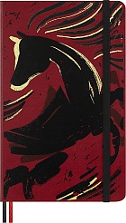 Notatnik Moleskine Rok Konia Woodcut L duży (13x21 cm) w Linię Twarda oprawa (Moleskine Year of the Horse Woodcut Limited Edition Notebook Ruled Large Hard Cover) - 8056999278519