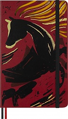 Notatnik Moleskine Rok Konia Woodcut L duży (13x21 cm) w Linię Twarda oprawa (Moleskine Year of the Horse Woodcut Limited Edition Notebook Ruled Large Hard Cover) - 8056999278519
