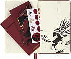 Notatnik Moleskine Rok Konia Woodcut L duży (13x21 cm) w Linię Twarda oprawa (Moleskine Year of the Horse Woodcut Limited Edition Notebook Ruled Large Hard Cover) - 8056999278519