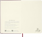 Notatnik Moleskine Rok Konia L duży (13x21 cm) W Linie Czerwony Miękka oprawa (Moleskine Year of the Horse Limited Edition Precious & Ethical Vegea Notebook in Gift box Soft Cover Large Ruled Autumn Red) - 8056999278939