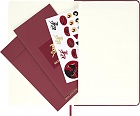 Notatnik Moleskine Rok Konia L duży (13x21 cm) W Linie Czerwony Miękka oprawa (Moleskine Year of the Horse Limited Edition Precious & Ethical Vegea Notebook in Gift box Soft Cover Large Ruled Autumn Red) - 8056999278939