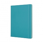 Notatnik Moleskine XL ekstra duży (19x25 cm) w Linie Turkusowy Twarda oprawa (Moleskine Ruled Notebook Extra Large Hard Reef Blue) - 8058341716076
