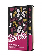 Notatnik Moleskine z serii Barbie P (9x14cm) Gładki Twarda oprawa (Moleskine Barbie Limited Edition Plain Notebook -Barbie Accessories) - 8058341716762