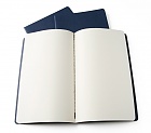 Zestaw 3 zeszytów Moleskine Cahier L duże (13x21 cm) Czyste Granatowe Miękka oprawa (Moleskine Cahiers Set of 3 Plain Journals) - 9788862931069