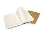 Zeszyty/notesy Evernote [19x25 cm.] w linię piaskowo-zielone w zestawie 2 sztuki (Moleskine Set of 2 Evernote Ruled Journals)