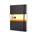 Notatnik Moleskine XL ekstra duży (19x25 cm) w Linie Czarny Miękka oprawa (Moleskine Ruled Notebook Extra Large Soft Black) - 9788883707223