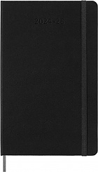 Kalendarz Moleskine 2024-2025 18-miesięczny rozmiar L (duży 13x21 cm) Dzienny Czarny Twarda oprawa (Moleskine Daily Notebook Diary/Planner 2024/25 Large Black Hard Cover) - 8056999270537