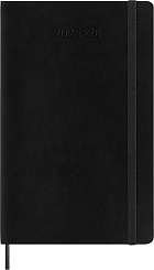 Kalendarz Moleskine 2025-2026 18-miesięczny rozmiar L (duży 13x21 cm) Dzienny Czarny Miękka oprawa (Moleskine Daily Notebook Diary/Planner 2025/26 Large Black Soft Cover) - 8056999275372