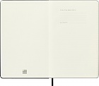 Kalendarz Moleskine 2025-2026 18-miesięczny rozmiar L (duży 13x21 cm) Dzienny Czarny Twarda oprawa (Moleskine Daily Notebook Diary/Planner 2025/26 Large Black Hard Cover) - 8056999275365