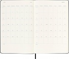 Kalendarz Moleskine 2025-2026 18-miesięczny rozmiar L (duży 13x21 cm) Dzienny Czarny Twarda oprawa (Moleskine Daily Notebook Diary/Planner 2025/26 Large Black Hard Cover) - 8056999275365