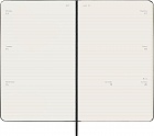 Kalendarz Moleskine 2025-2026 18-miesięczny rozmiar L (duży 13x21 cm) Horyzontalny Tygodniowy Czarny Twarda oprawa (Moleskine Weekly Horizontal Notebook Diary/Planner 2025/26 Large Black Hard Cover) - 8056999275501