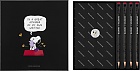 ZESTAW PEANUTS THEMED BOX NOTES SNOOPY + 4 OŁÓWKI - 8056999277161