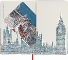 Notatnik Moleskine Jestem Londyn L duży (13x21 cm) w Linie Twarda Biała Płócienna okładka (Moleskine Limited Edition I Am London Large Ruled White Hard Cover) - 8058341710265